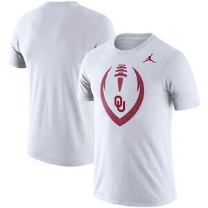 Nike Jordan White OU Football T-Shirt Small